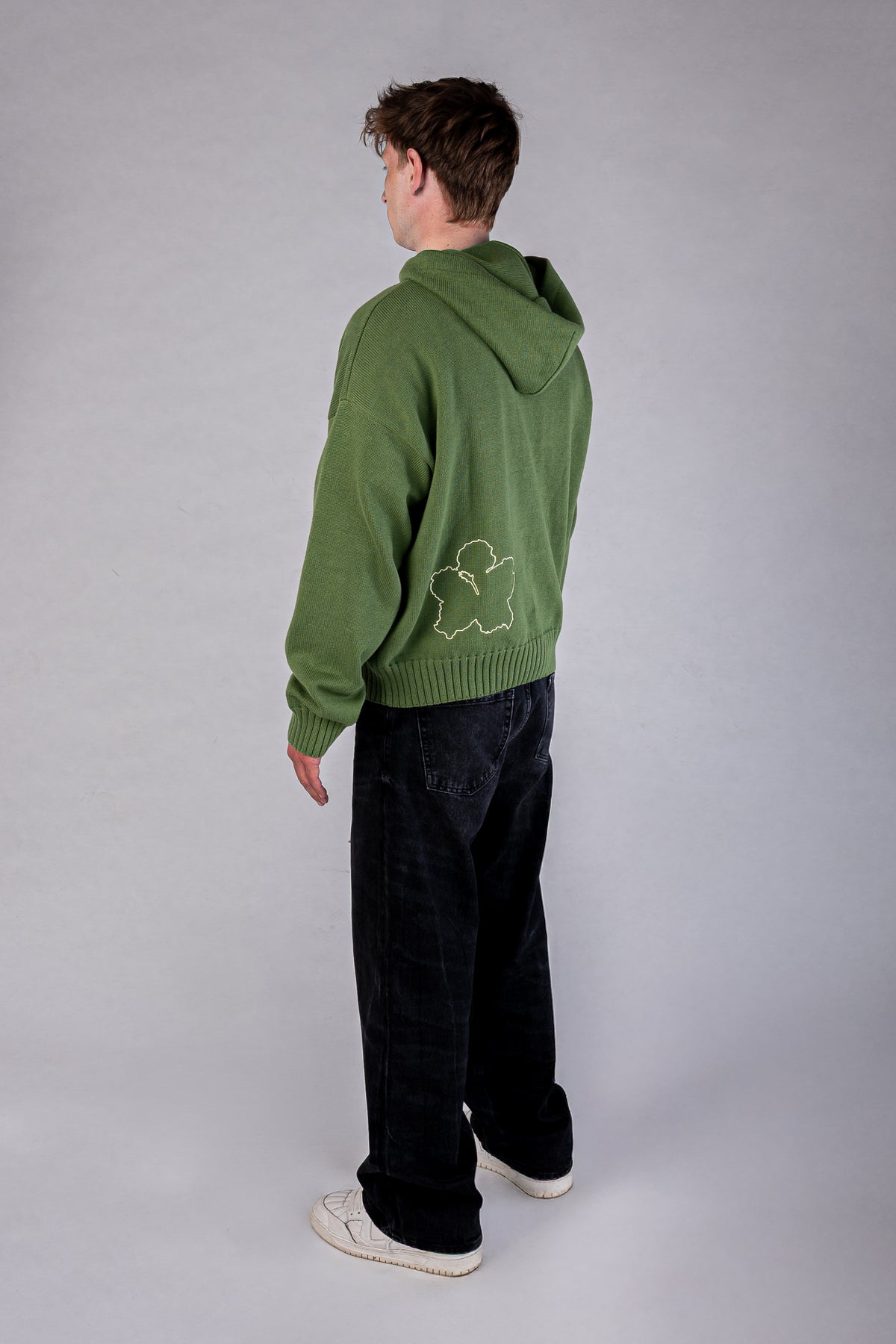 Circular Knit Hoodie - Olive