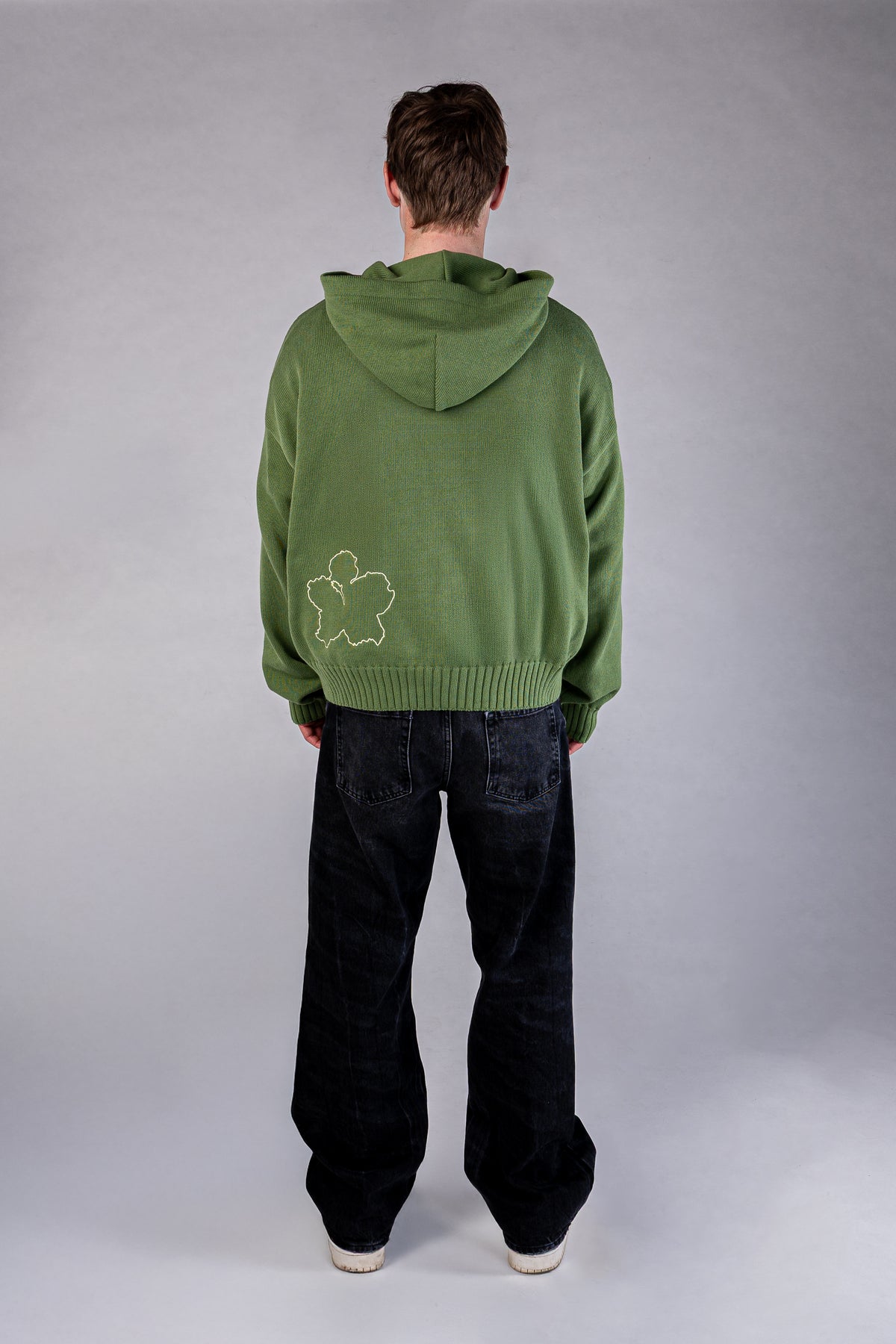 Circular Knit Hoodie - Olive