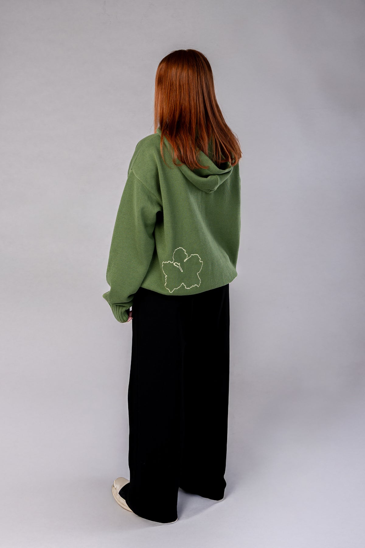 Circular Knit Hoodie - Olive